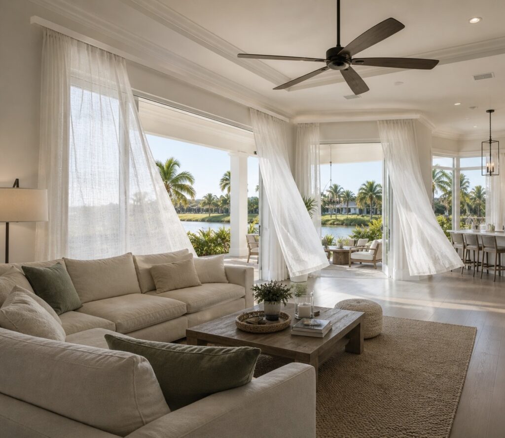 Family in a bright, clean home — focused on mold prevention and healthy living